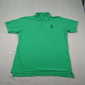 B Draddy Shirt Mens Extra Large Green Logo Performance Golf Preppy Milwaukee